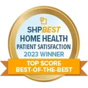 SHP Best Home Health Patient Satisfaction Award 2023