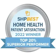 SHP Best Home Health Patient Satisfaction Award 2022