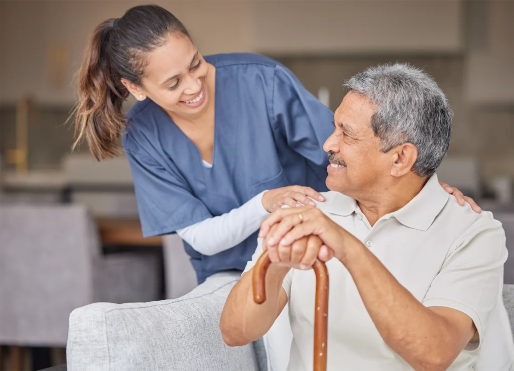 Home Health Aide providing companionship to senior in San Antonio, TX