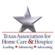 Texas Association for Home Care & Hospice membership badge.